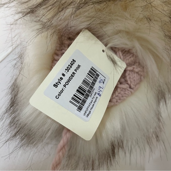 Village House Women’s Bajka Faux Fur Earflap Hat Made In Poland Pink One Size - Picture 5 of 8
